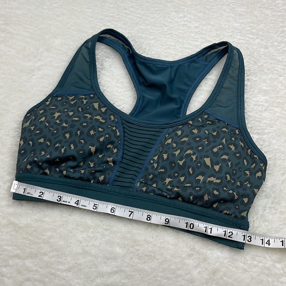 Zyia Bomber Bra RC Sports Bra Teal Leopard Size Medium - Picture 10 of 12